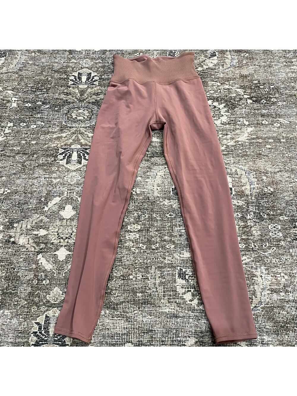 VUORI Rib Studio Leggings Dusty Rose Women's Size S